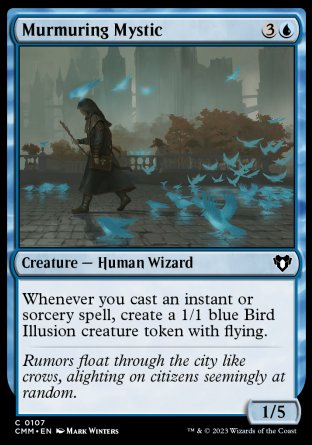 (107) Magic The Gathering Commander Masters Single: Murmuring Mystic  Common