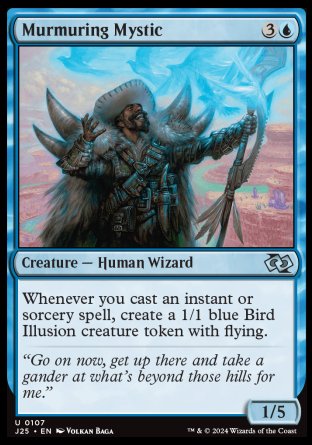 (107) Magic The Gathering Foundations Jumpstart Single: Murmuring Mystic  Uncommon