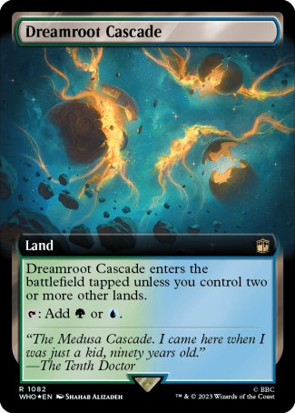 (1082) Magic The Gathering Universes Beyond: Doctor Who: Extras Single: Dreamroot Cascade (V.3)  Rare