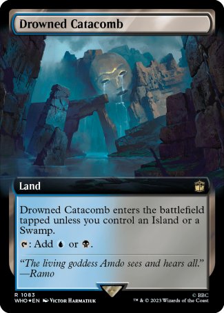 (1083) Magic The Gathering Universes Beyond: Doctor Who: Extras Single: Drowned Catacomb (V.3)  Rare