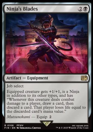 (108) Magic The Gathering Magic: The Gathering - FINAL FANTASY Single: Ninja's Blades  Rare