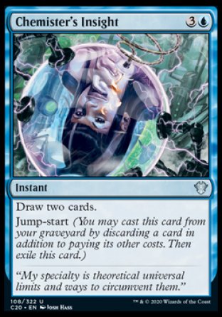 (108/322) Magic The Gathering Commander: Ikoria Single: Chemister's Insight  Uncommon