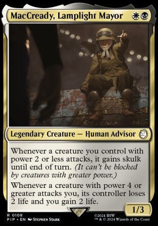 (108) Magic The Gathering Universes Beyond: Fallout Single: MacCready, Lamplight Mayor  Rare