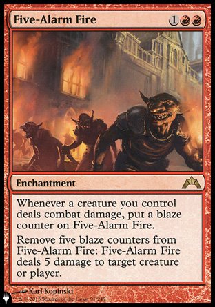 (091) Magic The Gathering The List Single: Five-Alarm Fire  Rare