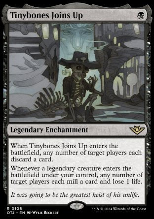 (108) Magic The Gathering Outlaws of Thunder Junction Single: Tinybones Joins Up  Rare