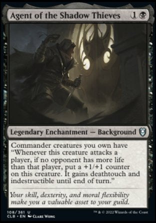 (108) Magic The Gathering Commander Legends: Battle for Baldur's Gate Single: Agent of the Shadow Thieves  Uncommon