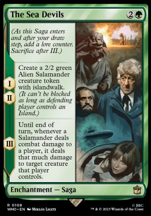 (108) Magic The Gathering Universes Beyond: Doctor Who Single: The Sea Devils  Rare