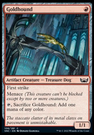 (108) Magic The Gathering Streets of New Capenna Single: Goldhound  Common
