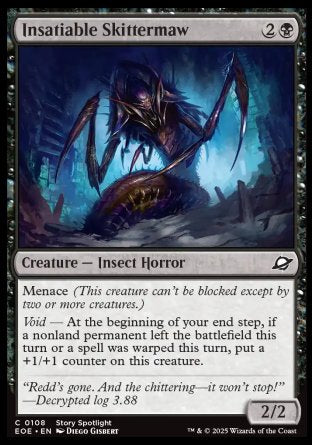 (108) Magic The Gathering Edge of Eternities Single: Insatiable Skittermaw Holo Common