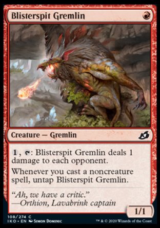 (108/274) Magic The Gathering Ikoria: Lair of Behemoths Single: Blisterspit Gremlin Holo Common