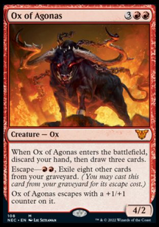 (108) Magic The Gathering Commander: Kamigawa: Neon Dynasty Single: Ox of Agonas  Mythic