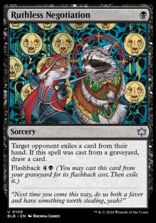 (108) Magic The Gathering Bloomburrow Single: Ruthless Negotiation  Uncommon