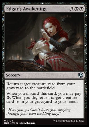 (108) Magic The Gathering Innistrad Remastered Single: Edgar's Awakening  Uncommon