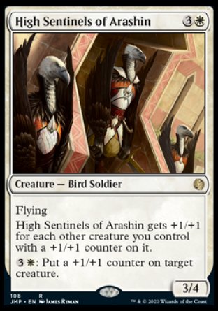 (108) Magic The Gathering Jumpstart Single: High Sentinels of Arashin Holo Rare