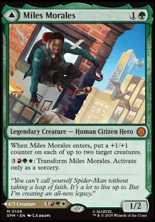 (108) Magic The Gathering Magic: The Gathering | Marvel's Spider-Man Single: Miles Morales // Ultimate Spider-Man  Mythic