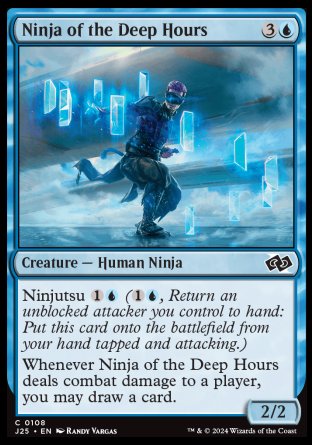 (108) Magic The Gathering Foundations Jumpstart Single: Ninja of the Deep Hours  Common