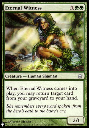 (086) Magic The Gathering The List Single: Eternal Witness  Uncommon