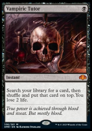 (108) Magic The Gathering Dominaria Remastered Single: Vampiric Tutor  Mythic