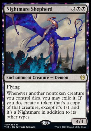 (108/254) Magic The Gathering Theros Beyond Death Single: Nightmare Shepherd  Rare