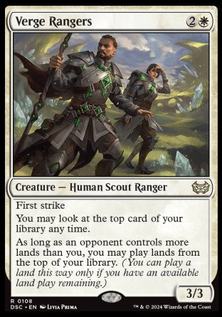 (108) Magic The Gathering Commander: Duskmourn: House of Horror Single: Verge Rangers  Rare