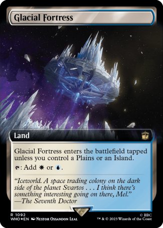 (1092) Magic The Gathering Universes Beyond: Doctor Who: Extras Single: Glacial Fortress (V.3) Holo Rare
