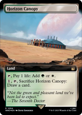 (1094) Magic The Gathering Universes Beyond: Doctor Who: Extras Single: Horizon Canopy (V.3) Holo Rare