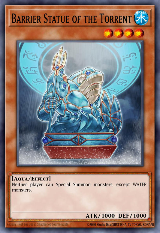 (112) YuGiOh TCG MAGO: Maximum Gold Single: Barrier Statue of the Torrent  Rare