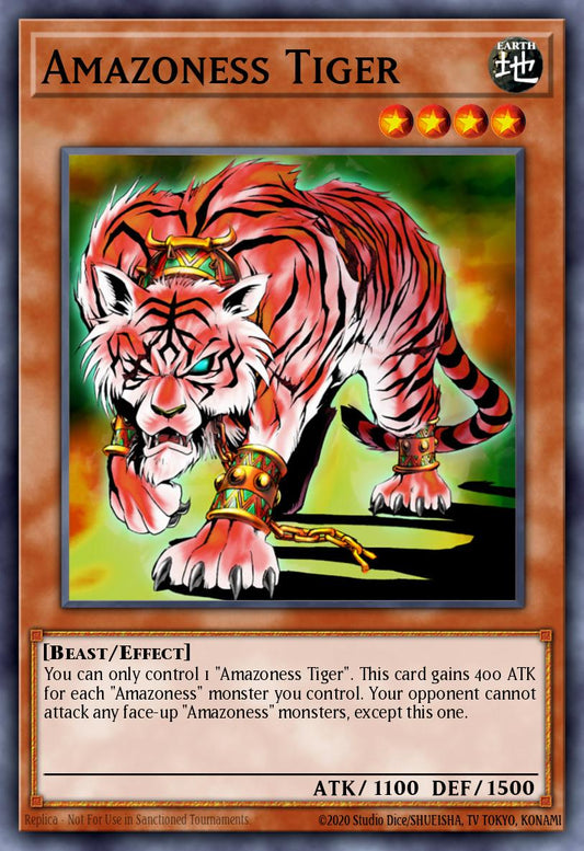 (063) YuGiOh TCG MFC: Magician's Force Single: Amazoness Tiger  Rare