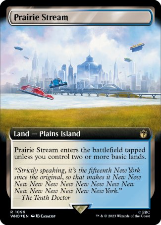 (1099) Magic The Gathering Universes Beyond: Doctor Who: Extras Single: Prairie Stream (V.3)  Rare