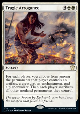 (109) Magic The Gathering Commander: Strixhaven Single: Tragic Arrogance  Rare