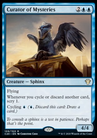 (109/322) Magic The Gathering Commander: Ikoria Single: Curator of Mysteries  Rare