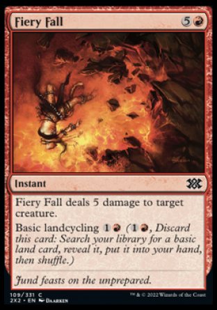 (109) Magic The Gathering Double Masters 2022 Single: Fiery Fall Holo Common