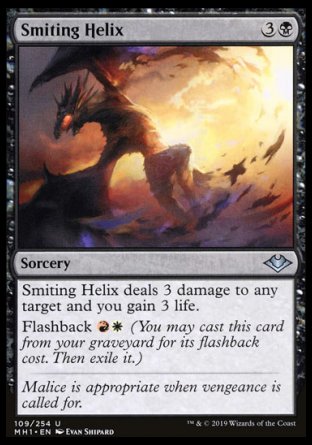 (109/254) Magic The Gathering Modern Horizons Single: Smiting Helix Holo Uncommon