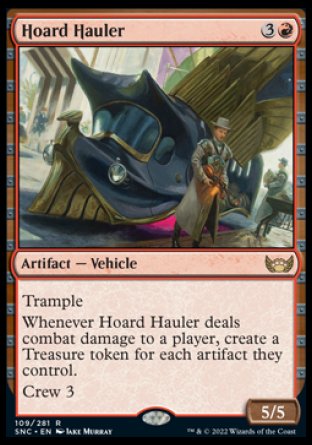 (109) Magic The Gathering Streets of New Capenna Single: Hoard Hauler  Rare