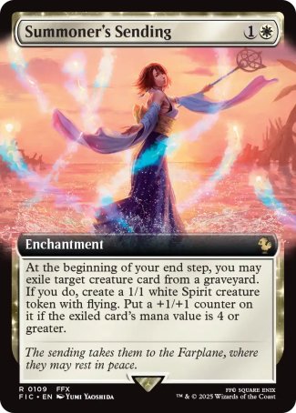 (109) Magic The Gathering Commander: Magic: The Gathering - FINAL FANTASY: Extras Single: Summoner's Sending Holo Rare
