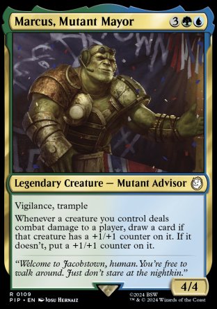 (109) Magic The Gathering Universes Beyond: Fallout Single: Marcus, Mutant Mayor  Rare