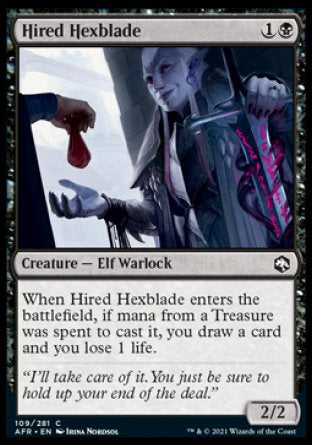 (109) Magic The Gathering Adventures in the Forgotten Realms Single: Hired Hexblade  Common