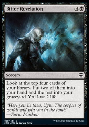 (109/361) Magic The Gathering Commander Legends Single: Bitter Revelation  Common