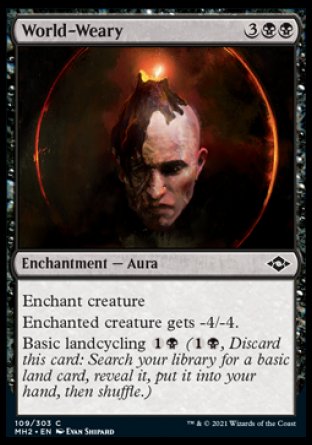 (109) Magic The Gathering Modern Horizons 2 Single: World-Weary  Common