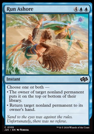 (109) Magic The Gathering Foundations Jumpstart Single: Run Ashore  Common
