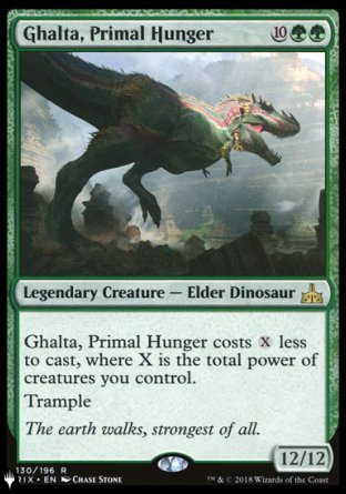 (130) Magic The Gathering The List Single: Ghalta, Primal Hunger  Rare