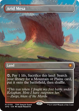 (109) Magic The Gathering Special Guests Single: Arid Mesa Holo Mythic