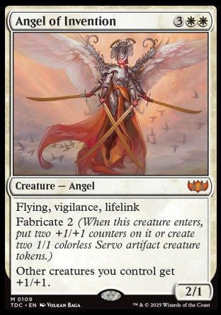 (109) Magic The Gathering Commander: Tarkir: Dragonstorm Single: Angel of Invention  Mythic