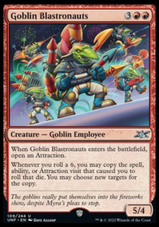 (109) Magic The Gathering Unfinity Single: Goblin Blastronauts  Uncommon