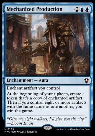 (109) Magic The Gathering Commander: Murders at Karlov Manor Single: Mechanized Production  Mythic