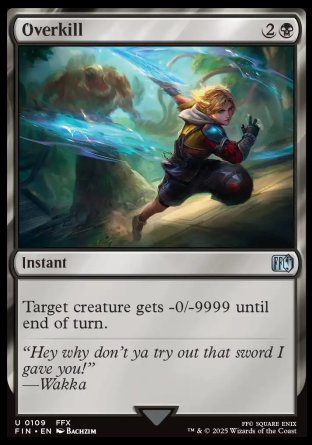 (109) Magic The Gathering Magic: The Gathering - FINAL FANTASY Single: Overkill Holo Uncommon