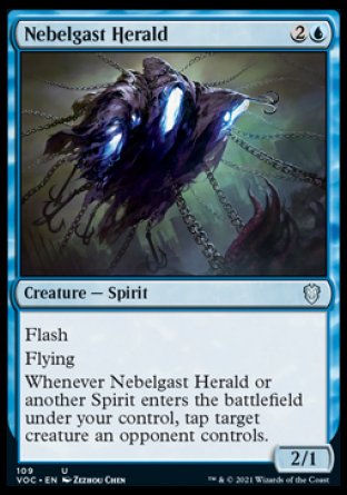 (109) Magic The Gathering Commander: Innistrad: Crimson Vow Single: Nebelgast Herald  Uncommon