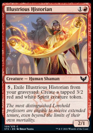 (109) Magic The Gathering Strixhaven: School of Mages Single: Illustrious Historian Holo Common
