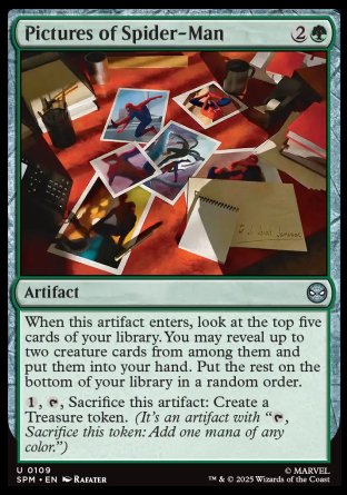 (109) Magic The Gathering Magic: The Gathering | Marvel's Spider-Man Single: Pictures of Spider-Man  Uncommon
