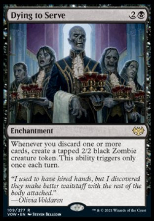 (109) Magic The Gathering Innistrad: Crimson Vow Single: Dying to Serve  Rare
